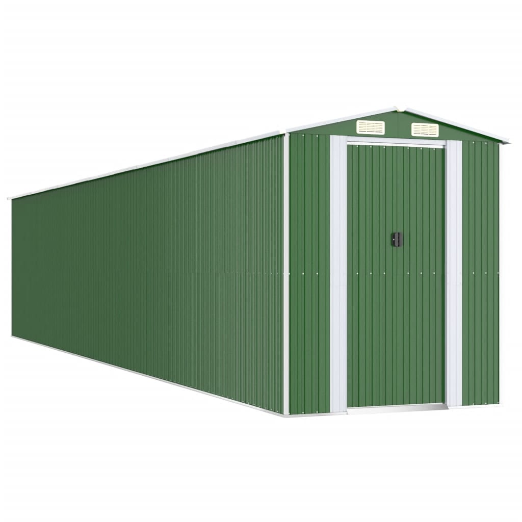 Capanno Da Giardino Verde 192x1021x223 Cm Acciaio Zincato