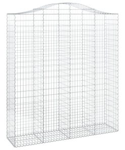 Cesto Gabbione Ad Arco 200x50x220/240 Cm Ferro Zincato