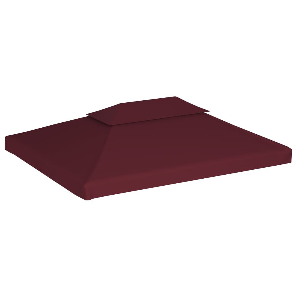 Copertura Superiore Per Gazebo A 2 Strati 310g/m² 4x3m Bordeaux