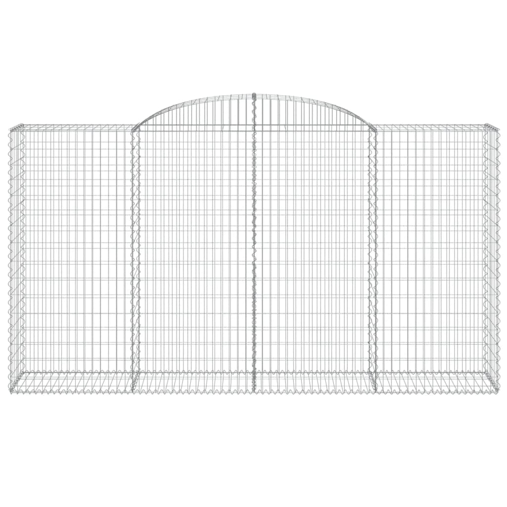 Cesto Gabbione Ad Arco 300x50x160/180 Cm Ferro Zincato