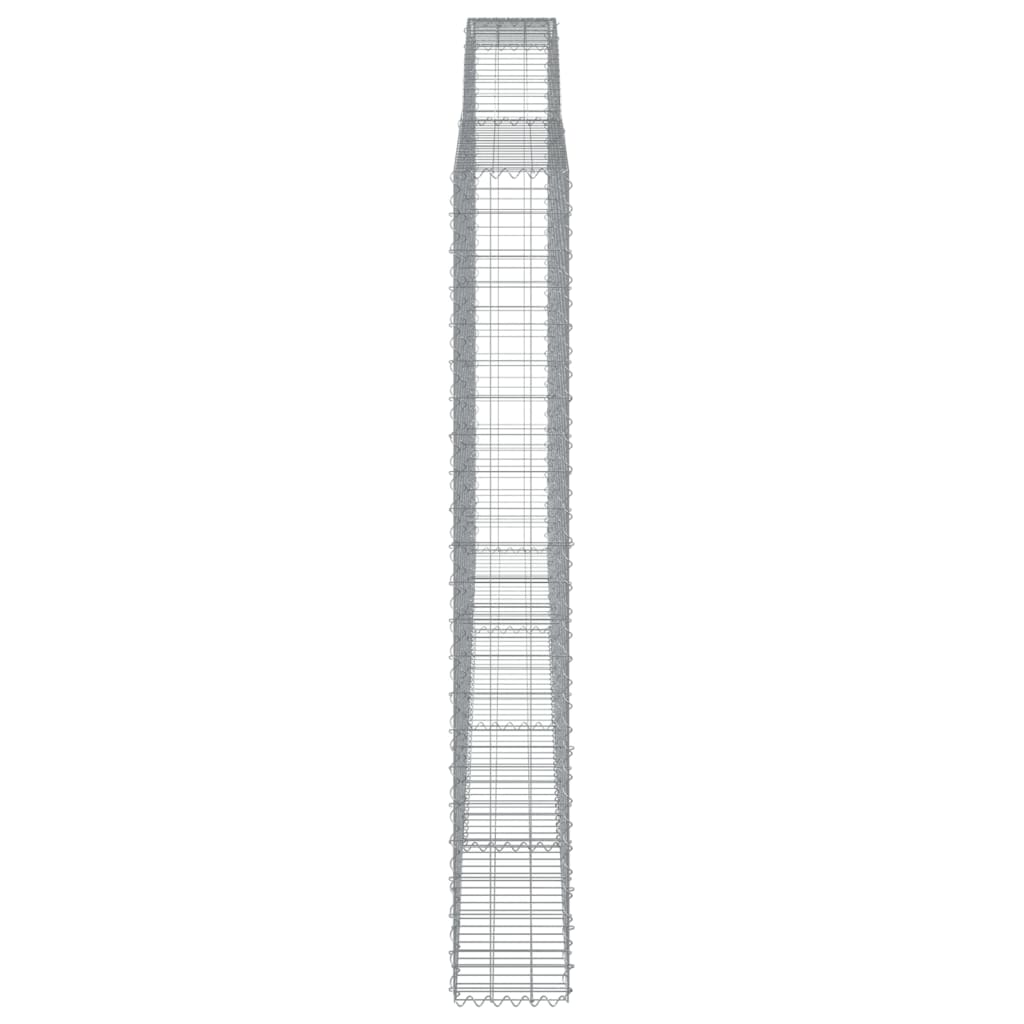 Cesto Gabbione Ad Arco 400x30x220/240 Cm Ferro Zincato
