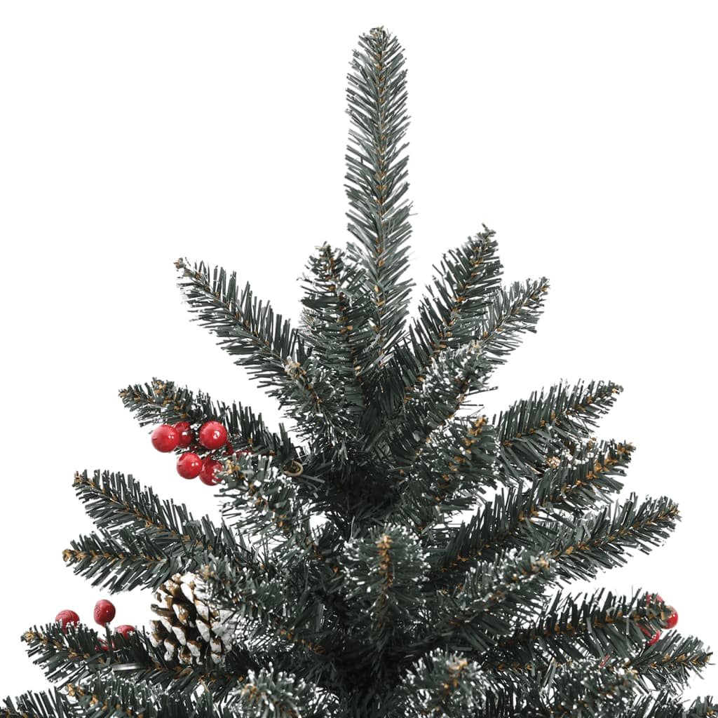 Albero Di Natale Artificiale Con Base Verde 210 Cm Pvc - Image 3