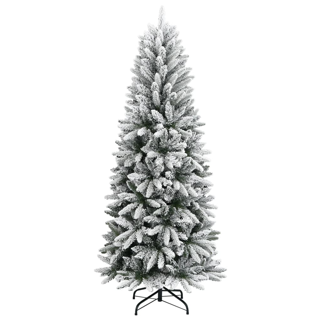 Albero Di Natale Artificiale Con Neve Floccata 180 Cm Pvc E pe - Image 6