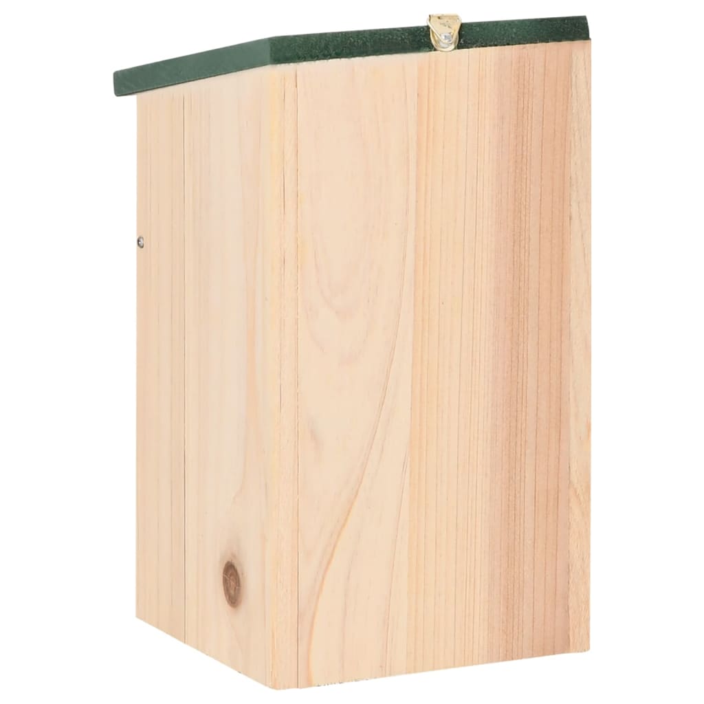 Casette Per Uccelli 10 Pz In Legno Massello Di Abete 12x12x22cm