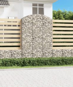 Cesto Gabbione Ad Arco 150x50x220/240 Cm Ferro Zincato