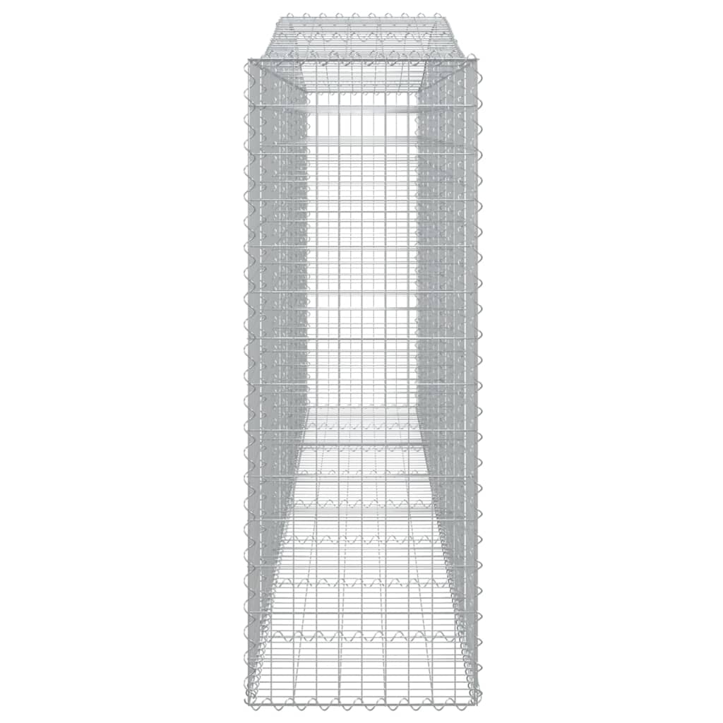 Cesto Gabbione Ad Arco 400x50x140/160 Cm Ferro Zincato