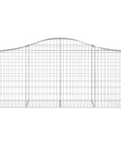 Cesto Gabbione Ad Arco 200x50x80/100 Cm Ferro Zincato