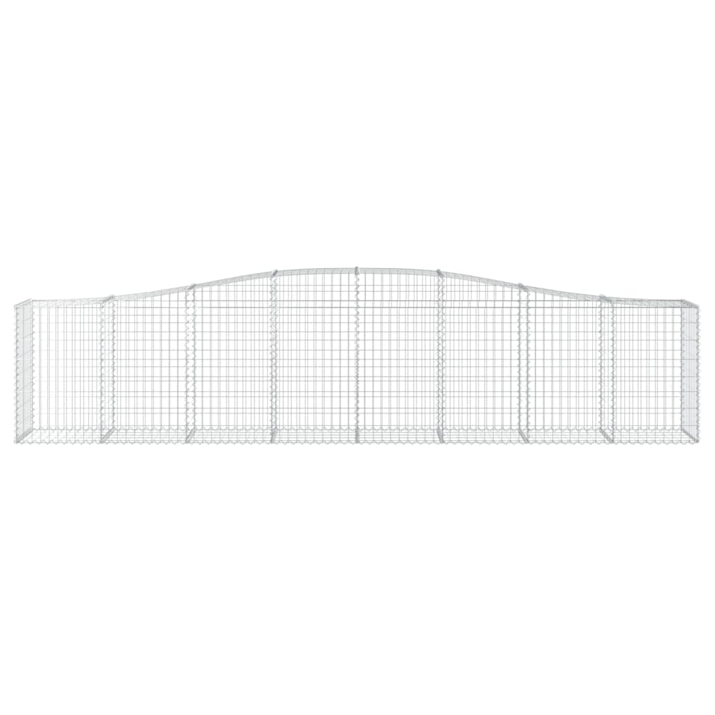 Cesto Gabbione Ad Arco 400x50x80/100 Cm Ferro Zincato