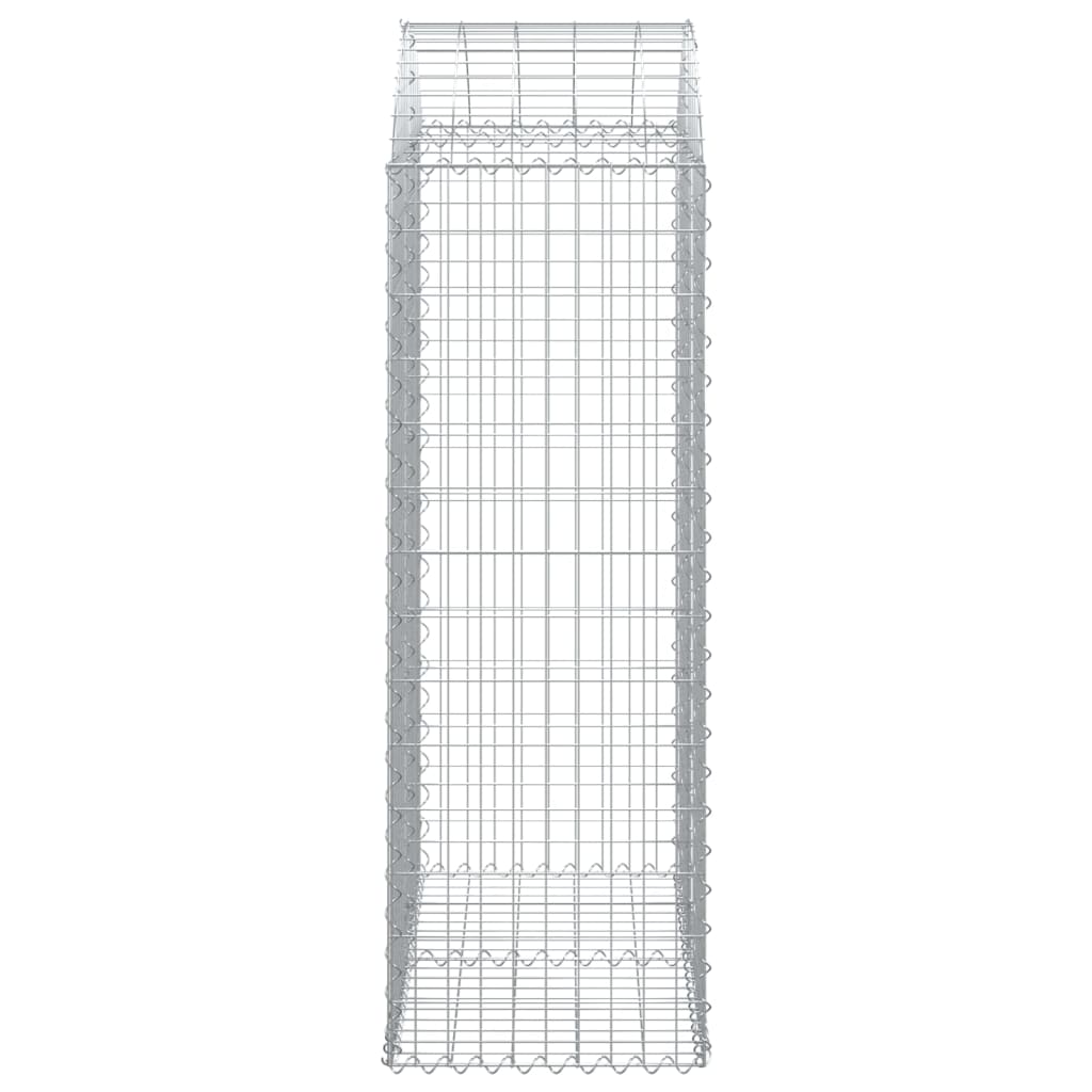 Cesto Gabbione Ad Arco 100x50x140/160 Cm Ferro Zincato