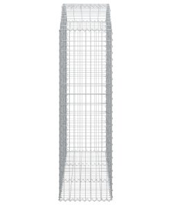 Cesto Gabbione Ad Arco 150x50x160/180 Cm In Ferro Zincato