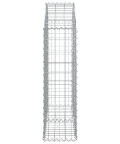 Cesto Gabbione Ad Arco 100x30x100/120 Cm Ferro Zincato