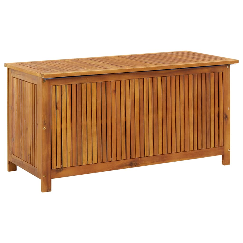 Contenitore Da Giardino 113x50x58cm In Legno Massello Di Acacia