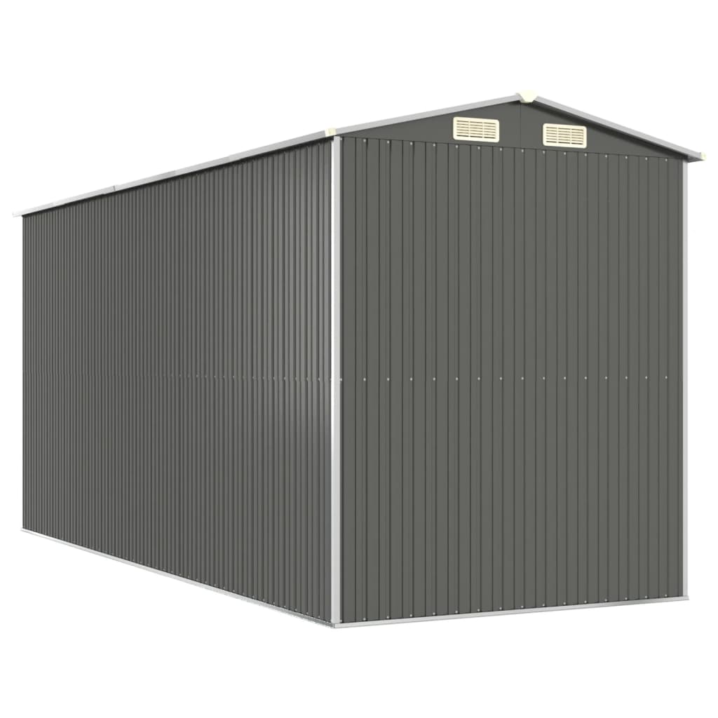 Capanno Da Giardino Grigio Chiaro 192x440x223cm Acciaio Zincato - Image 5