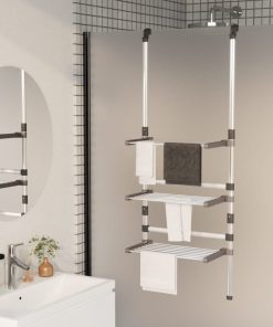 Stendibiancheria Pensile A 3 Livelli In Alluminio