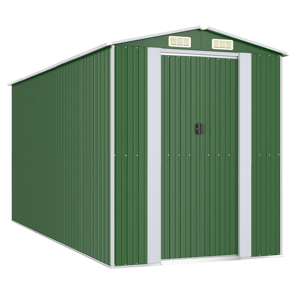 Capanno Da Giardino Verde 192x440x223 Cm Acciaio Zincato - Image 3