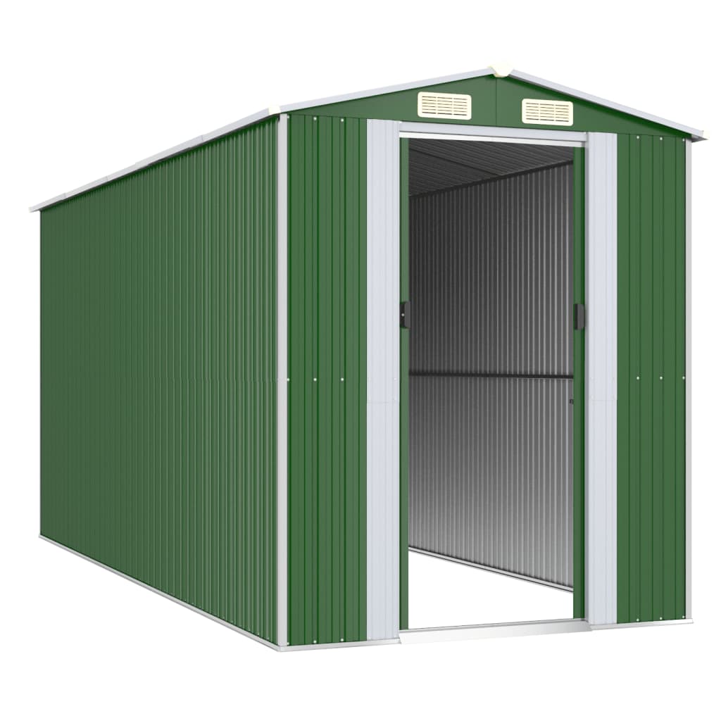Capanno Da Giardino Verde 192x440x223 Cm Acciaio Zincato - Image 4