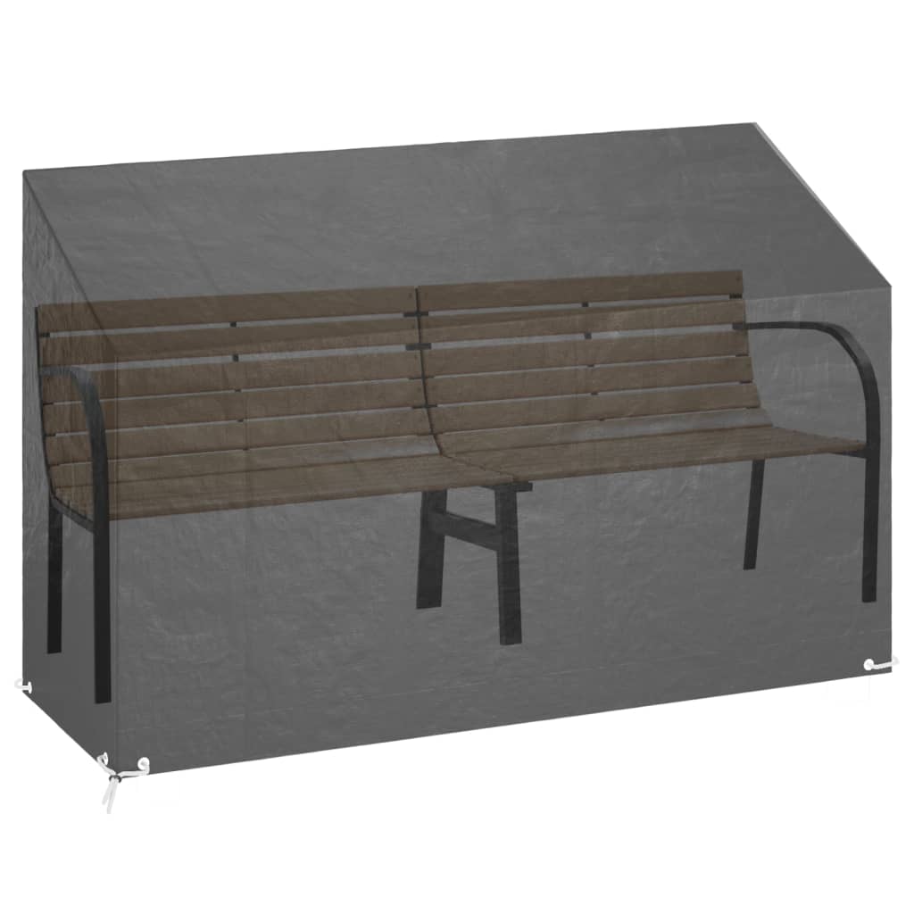 Copri Panche Giardino 2pz 8occhielli 190x70x70/88cm Polietilene