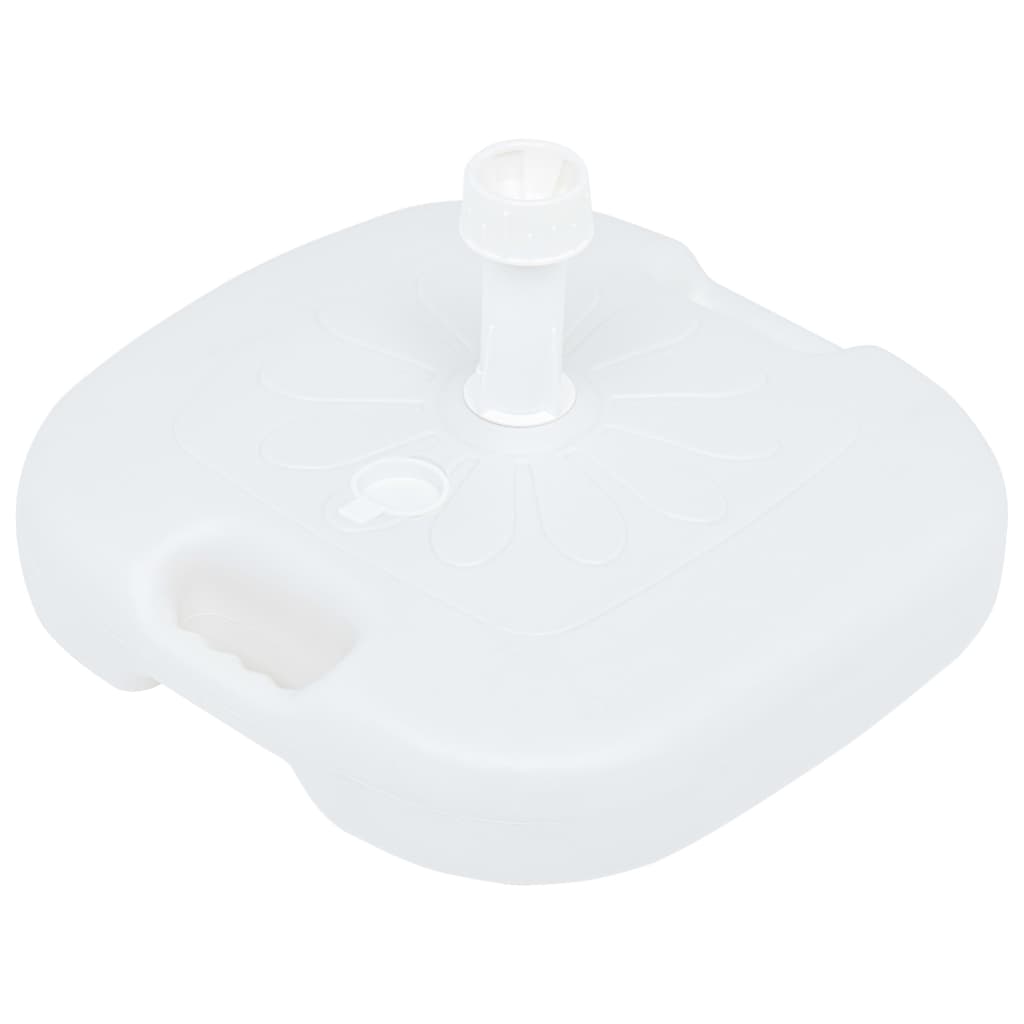 Base Ombrellone Riempibile Con Sabbia/acqua 16l Bianca Plastica - Image 3