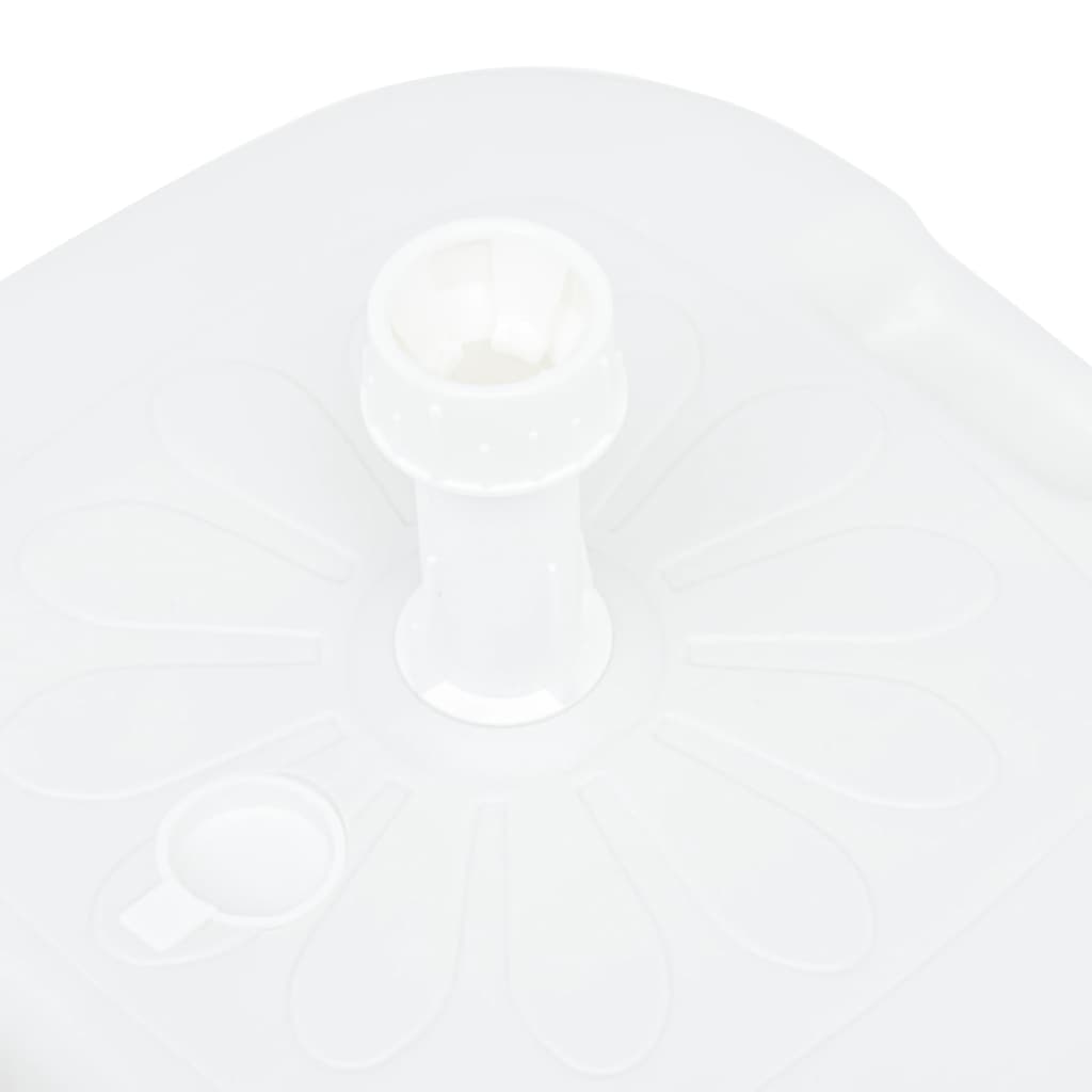 Base Ombrellone Riempibile Con Sabbia/acqua 16l Bianca Plastica - Image 2