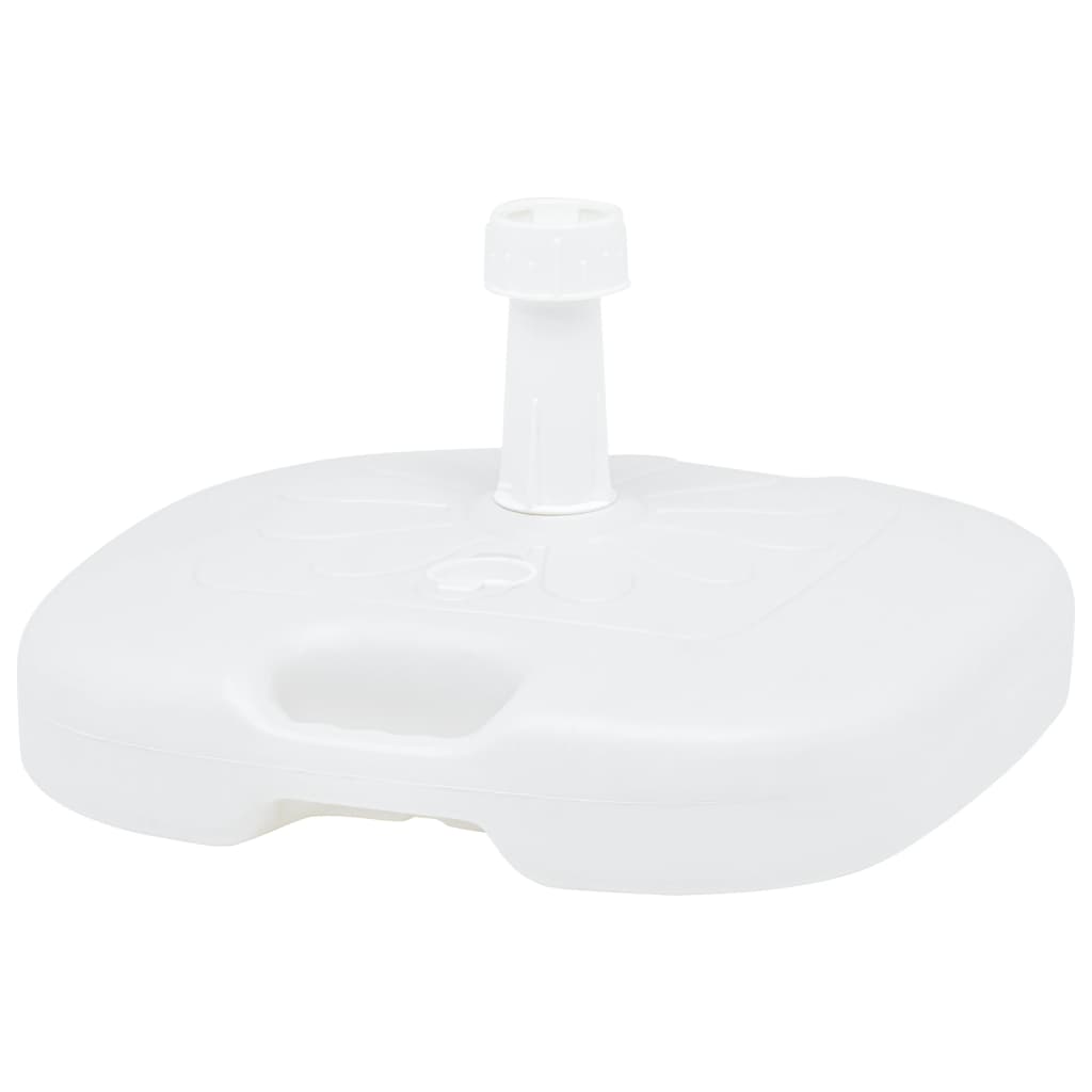 Base Ombrellone Riempibile Con Sabbia/acqua 16l Bianca Plastica - Image 4