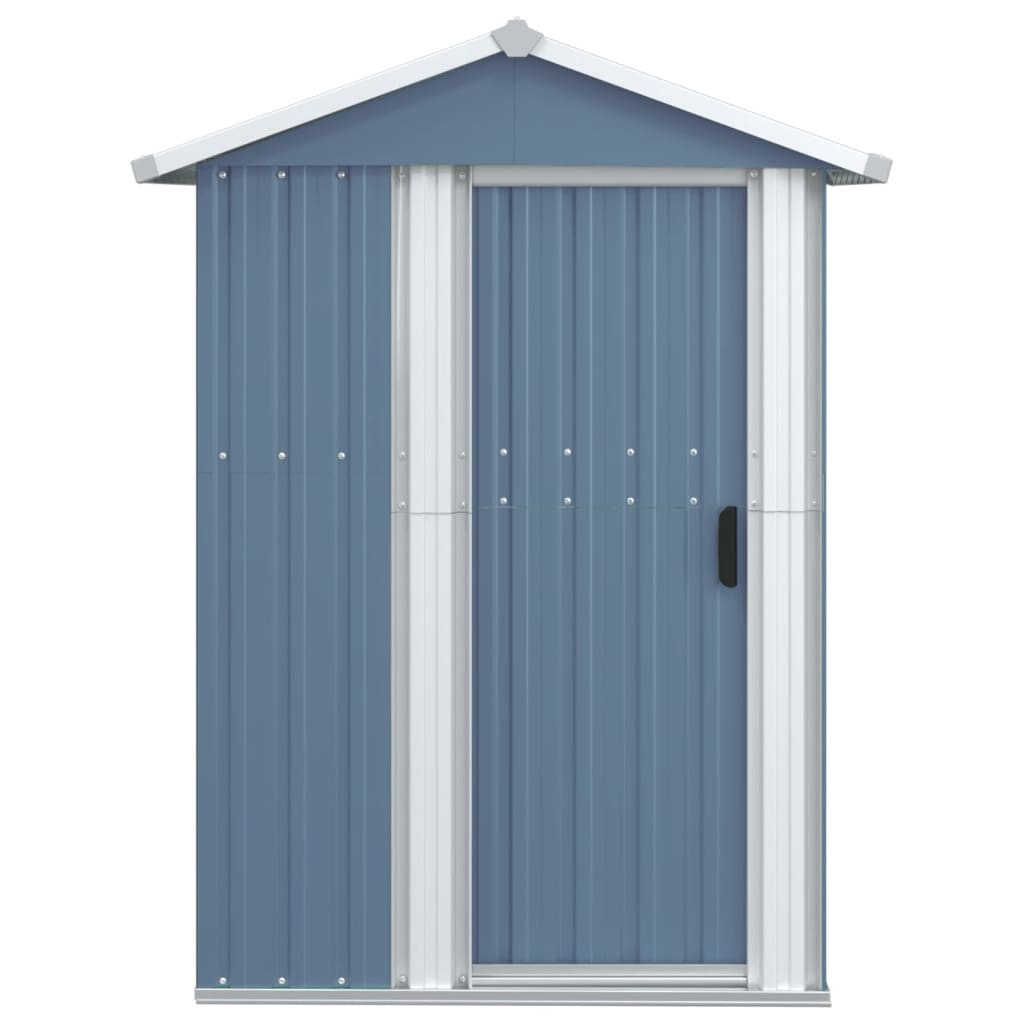 Capanno Da Giardino Grigio 126x97,5x177 Cm Acciaio Zincato
