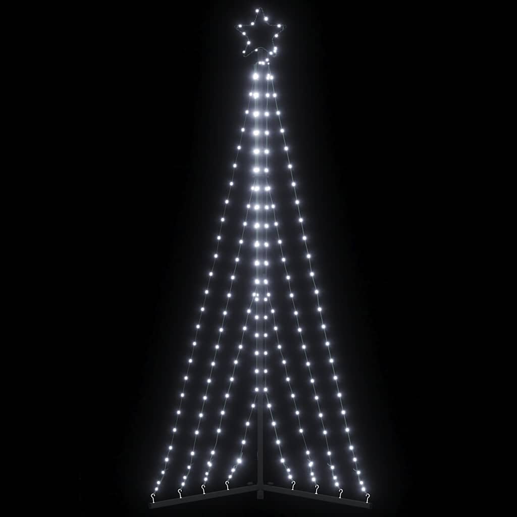 Albero Di Natale A Led 339 Led Bianco Freddo 182 cm