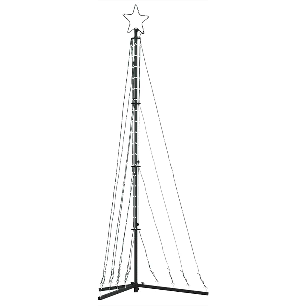 Albero Di Natale A Led 339 Led Bianco Caldo 182 cm