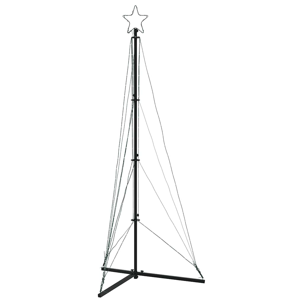 Albero Di Natale A Led 363 Led Bianco Caldo 182 cm