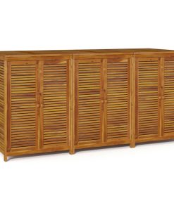 Contenitore Da Giardino 210x87x104 Cm Legno Massello Di Acacia