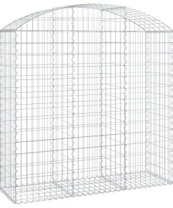 Cesto Gabbione Ad Arco 150x50x140/160 Cm Ferro Zincato