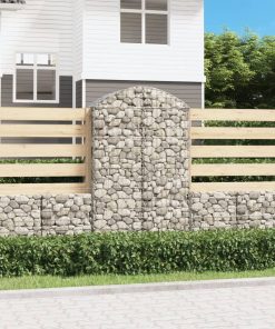 Cesto Gabbione Ad Arco 100x50x160/180 Cm Ferro Zincato