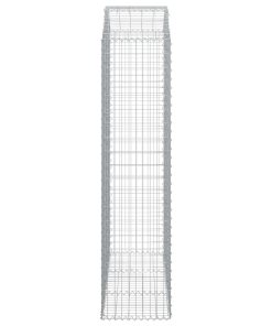 Cesto Gabbione Ad Arco 150x50x200/220 Cm Ferro Zincato