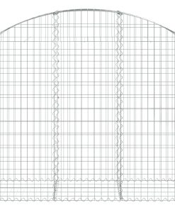 Cesto Gabbione Ad Arco 150x50x120/140 Cm Ferro Zincato