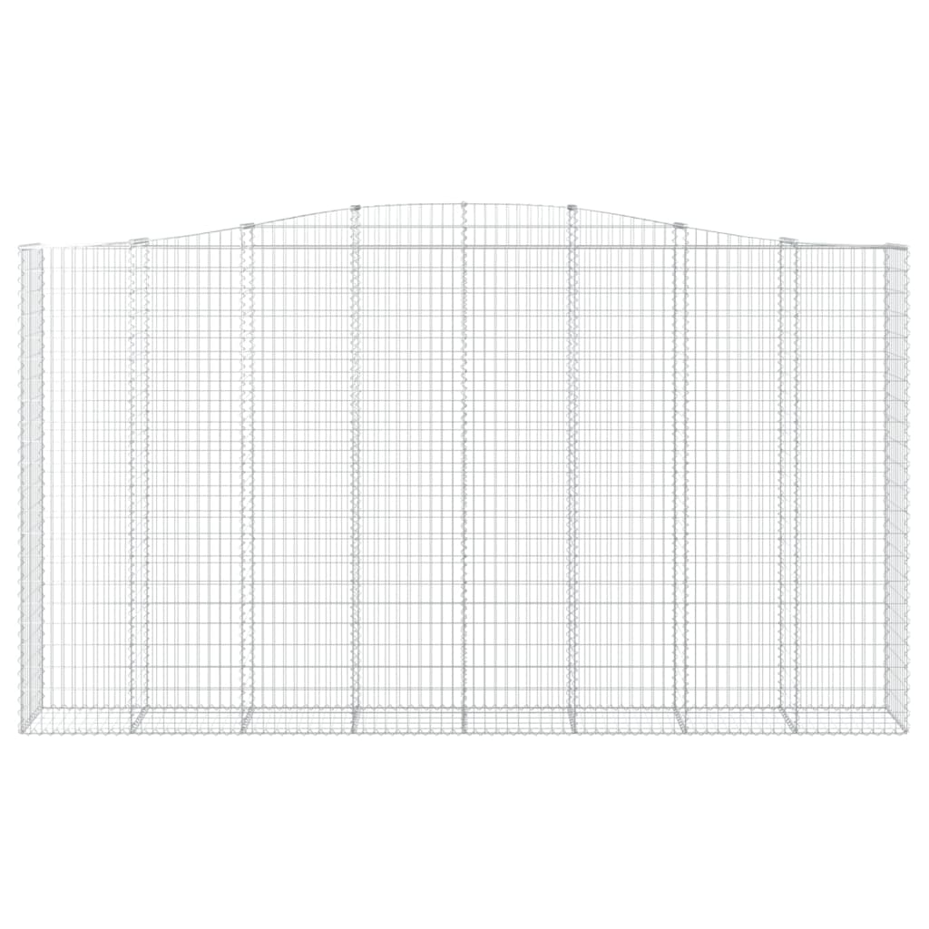 Cesto Gabbione Ad Arco 400x50x220/240 Cm Ferro Zincato