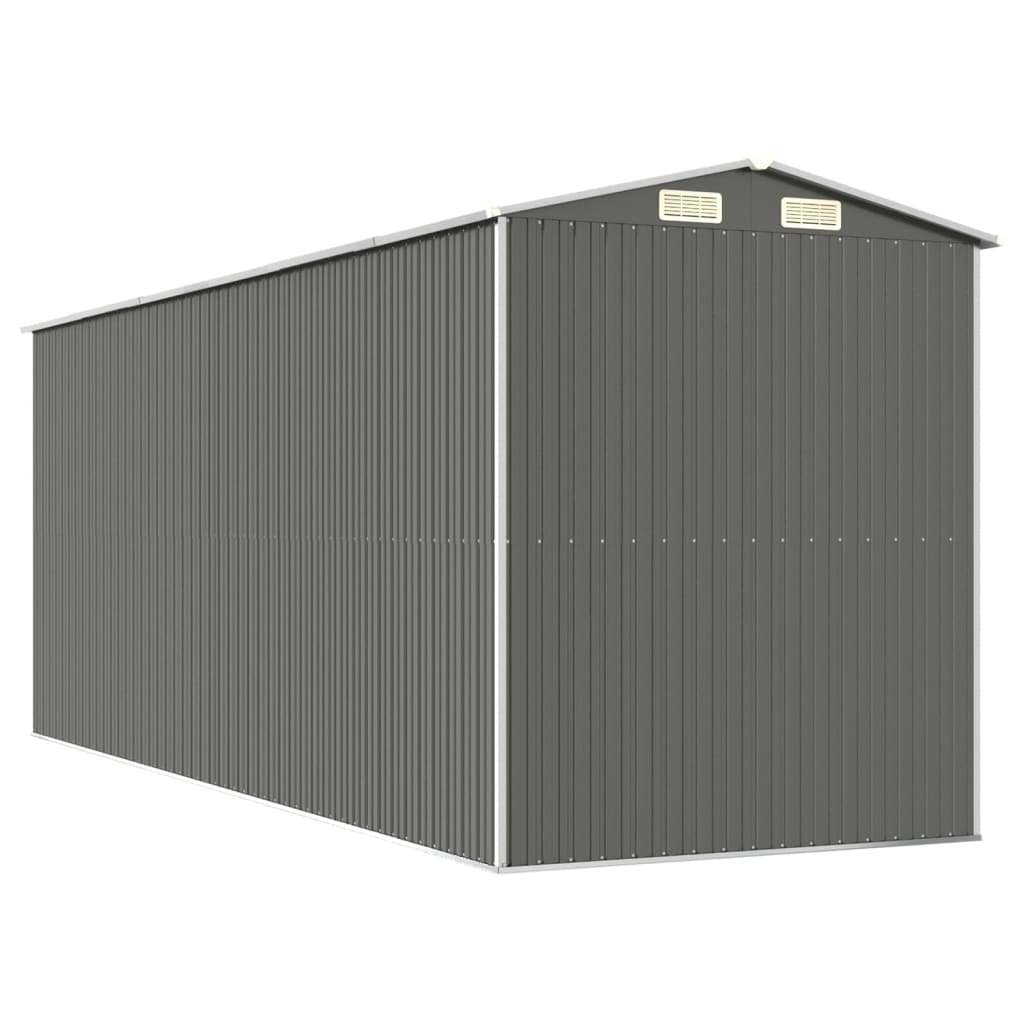 Capanno Da Giardino Grigio Chiaro 192x523x223cm Acciaio Zincato - Image 3