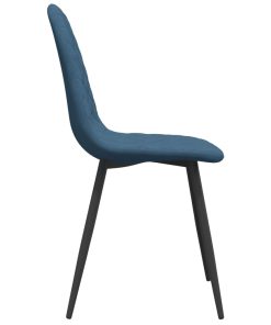 Sedie Da Pranzo 2 Pz Blu In Velluto