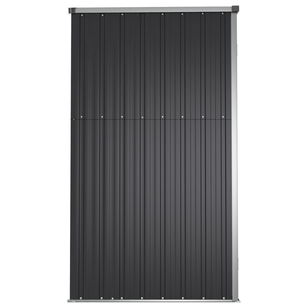 Capanno Per Attrezzi Antracite 161x89x161 Cm Acciaio Zincato - Image 4