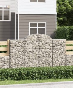 Cesti Gabbioni Ad Arco 10 Pz 200x50x120/140 Cm Ferro Zincato