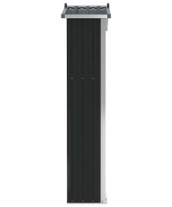 Capanno Da Giardino Antracite 116x45x175cm In Acciaio Zincato