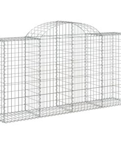 Cesti Gabbioni Ad Arco 10 Pz 200x50x100/120 Cm Ferro Zincato