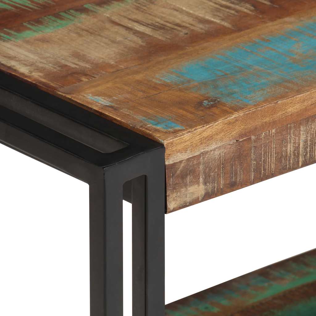 Mobile Porta Tv 120x30x40 Cm In Legno Massello Di Recupero