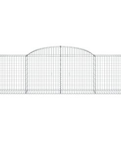 Cesti Gabbioni Ad Arco 12 Pz 300x50x80/100 Cm Ferro Zincato