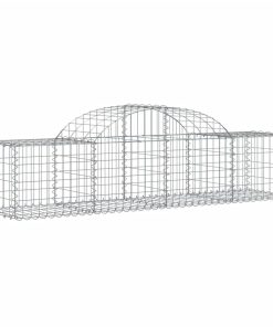 Cesti Gabbioni Ad Arco 4 Pz 200x50x40/60 Cm Ferro Zincato
