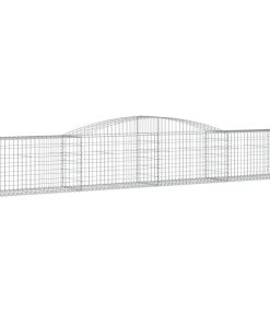 Cesti Gabbioni Ad Arco 5 Pz 400x50x60/80 Cm Ferro Zincato
