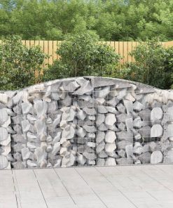 Cesti Gabbioni Ad Arco 10 Pz 400x50x100/120 Cm Ferro Zincato