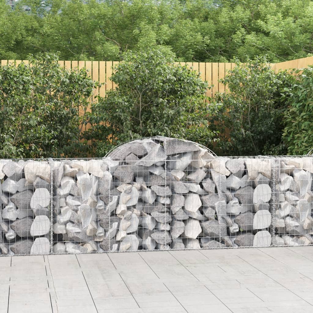 Cesti Gabbioni Ad Arco 40 Pz 200x50x80/100 Cm Ferro Zincato