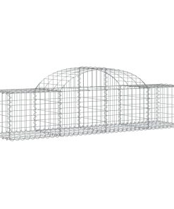 Cesti Gabbioni Ad Arco 11 Pz 200x50x40/60 Cm Ferro Zincato