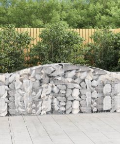 Cesti Gabbioni Ad Arco 5 Pz 400x30x100/120 Cm Ferro Zincato