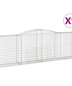 Cesti Gabbioni Ad Arco 9 Pz 400x50x120/140 Cm Ferro Zincato