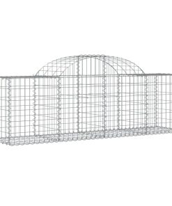 Cesti Gabbioni Ad Arco 4 Pz 200x50x60/80 Cm Ferro Zincato